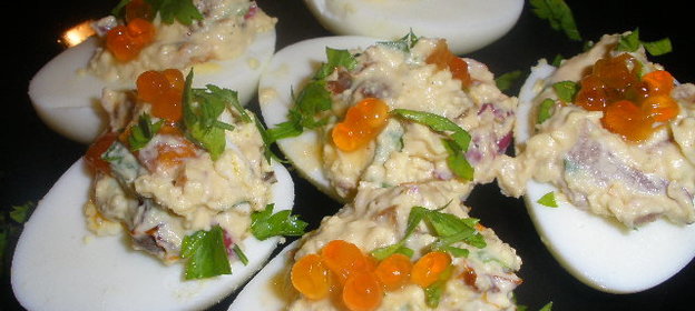 Морской коктейль с апельсиновым дрессингом