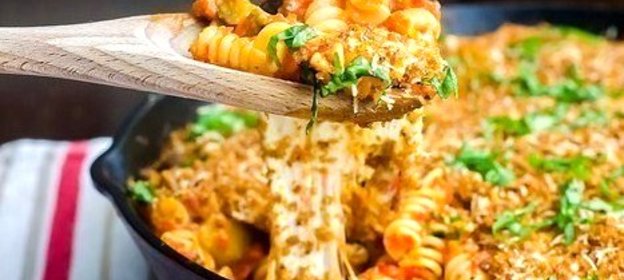 Сырная паста, запеченная в духовке