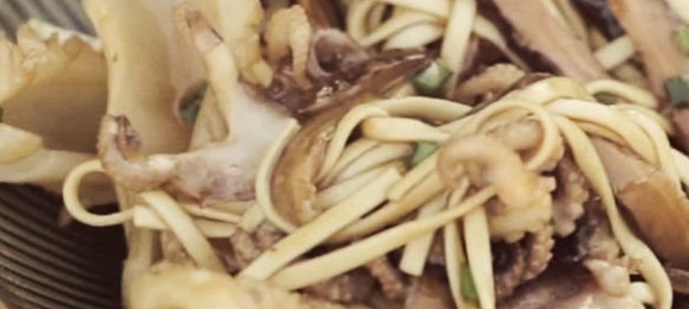 Лапша удон с морепродуктами