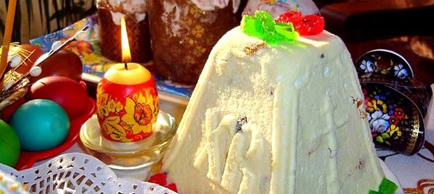 Пасха из сметаны