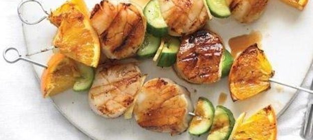 Шашлык из морских гребешков
