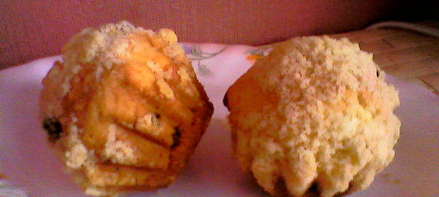 Творожные кексы с кокосом