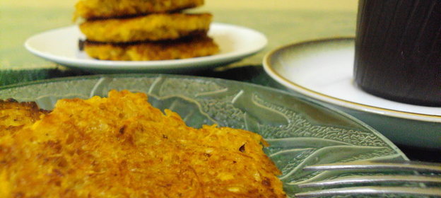 Овсяные оладьи с морковью (постные)