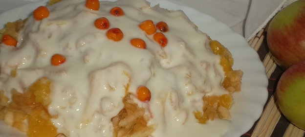 Салат из яблок и банана