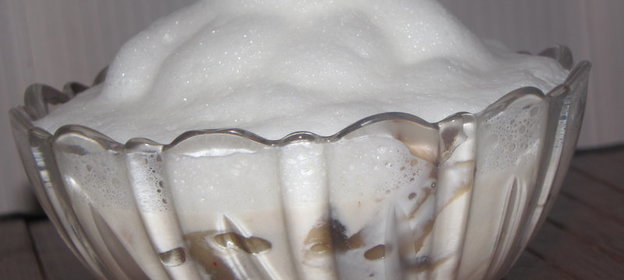 Суп капучино из белой фасоли