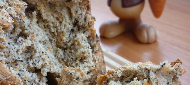 Морковный хлеб с маком От Кролика с приветом