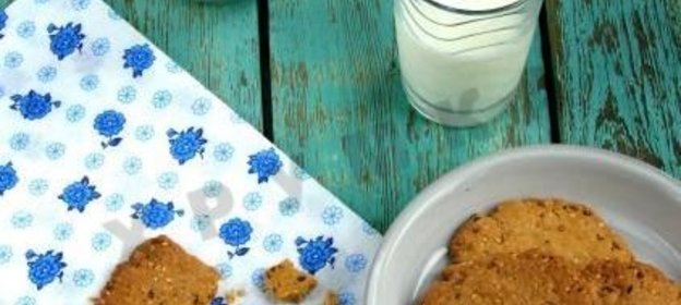 Карамельное печенье с кунжутом