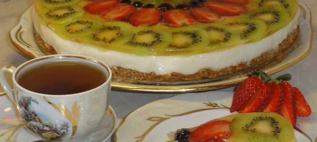 Геркулесовое кофе и Геркулесовый тарт с рисовым кремом и фруктами