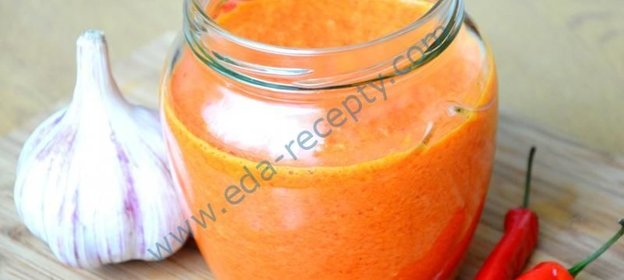 Острый соус из запеченного перца