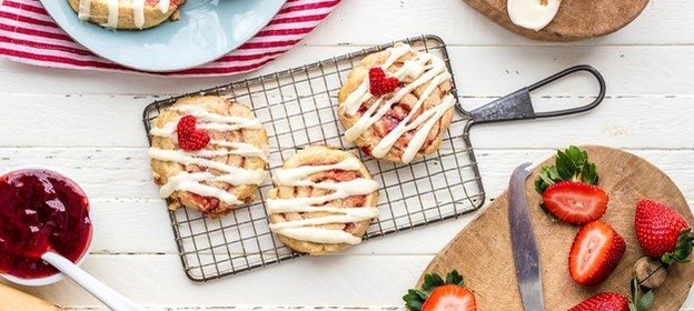 Клубничное печенье