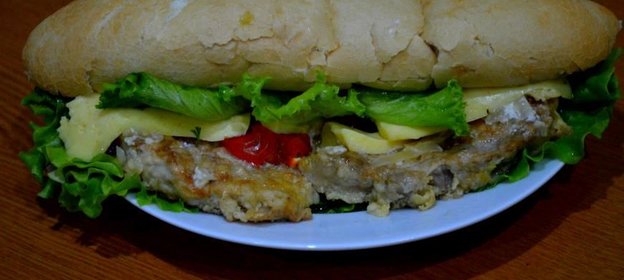 Багет со свининой