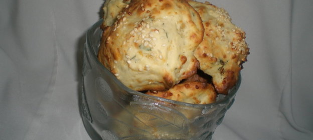 Сырное печенье с укропом