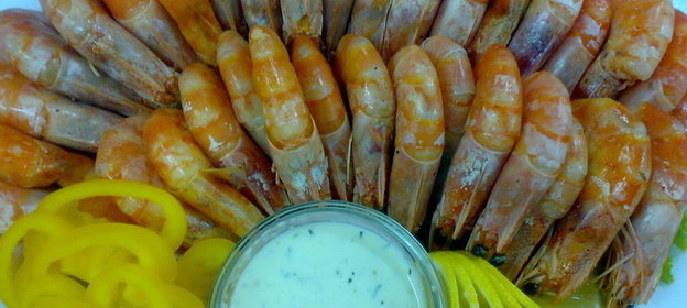 Креветки черноморские с соусом тар-тар