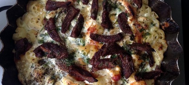 Запеканка с макаронами и говядиной