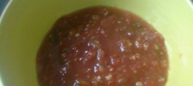 Очень вкусная острая приправа к мясу и не только(возможно вариант)