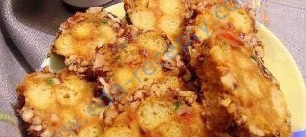 Мясной салат с редисом