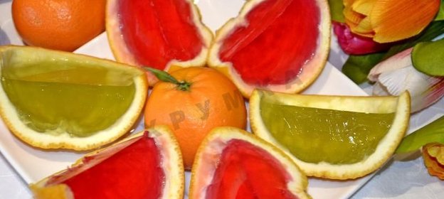 Желе в апельсине