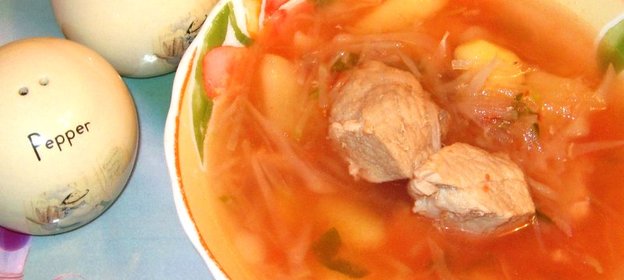 Щи с репой и квашеной капустой