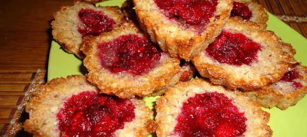 Печенье с малиной