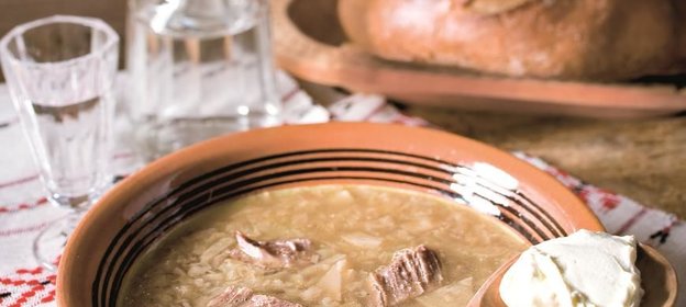 Щи с разварным мясом