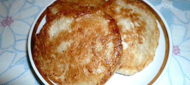 Дрожжевые оладьи с овсяными отрубями