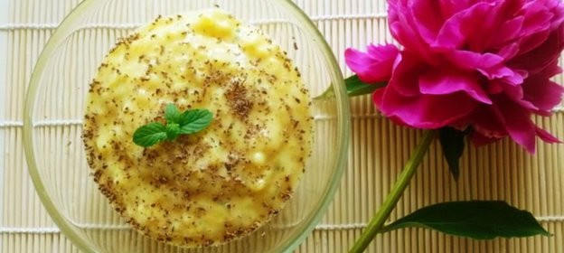 Легкий десерт из манго