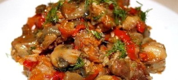 Овощи со свининой