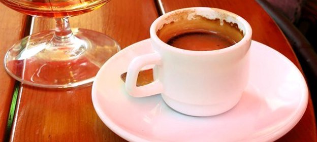 Холодный кофе с бренди