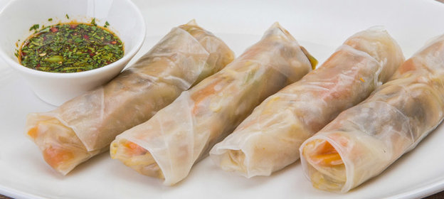 Идеальное постное блюдо: овощи в рисовой бумаге