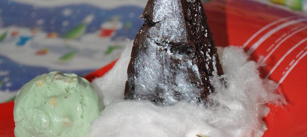 Брауни из красной фасоли Шоколадный лес в новогоднюю ночь