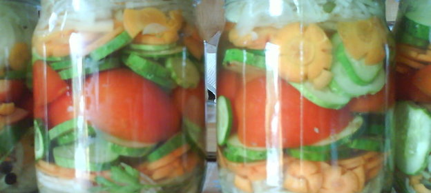 Овощной калейдоскоп в желе