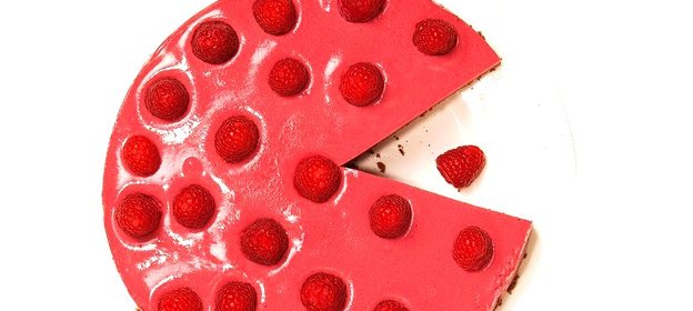 Шоколадно-малиновый торт