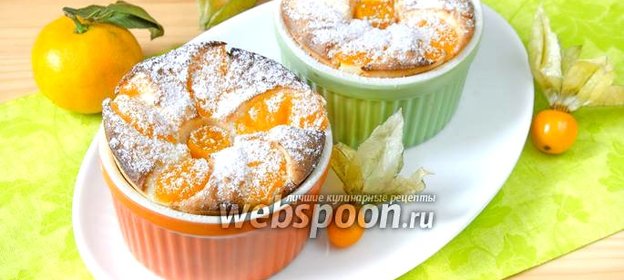 Творожная запеканка с мандаринами и физалисом