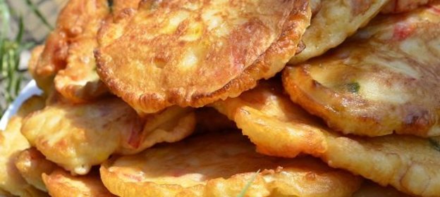 Оладьи с ветчиной Закусочные