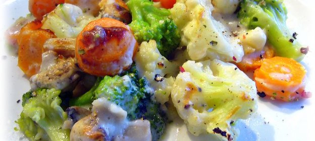 Императорские овощи (Kaisergrmüse) с соусом бешамель