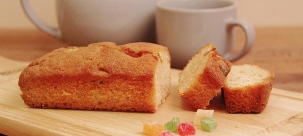 Кекс с персиком