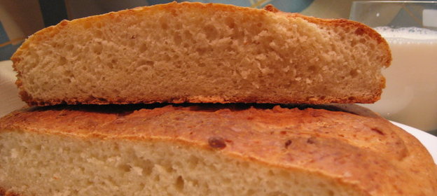 Пикантный белый хлебушек с сыром