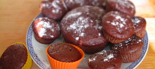 Шоколадные кексики