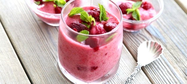 Бананово-малиновый сорбет