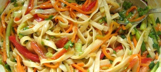 Лапша удон с овощами