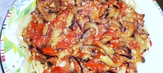 Паста с баклажанами