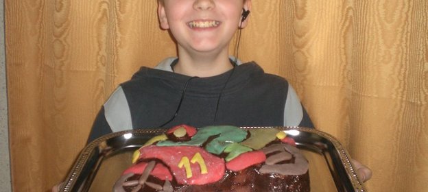 Кекс Мотоцыкал С днём рожденья (сына 11 лет)