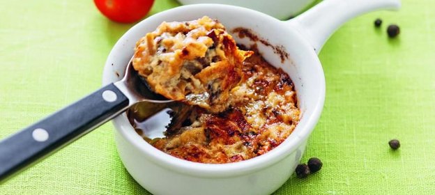 Кекс с клубникой