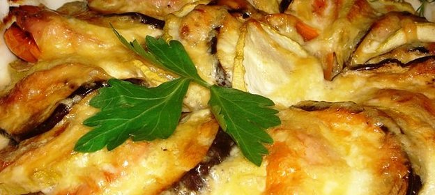 Запеченные овощи с индейкой