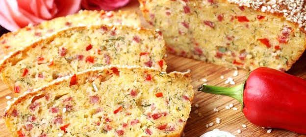 Закусочный кекс с салями и болгарским перцем. Тест-драйв с Окраиной