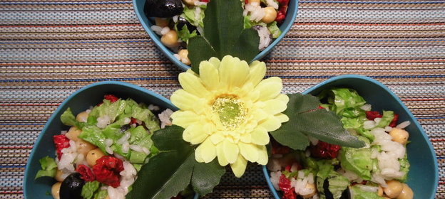 Салат Средиземноморский с рисом