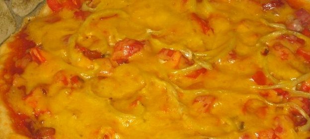 Пицца на творожном тесте