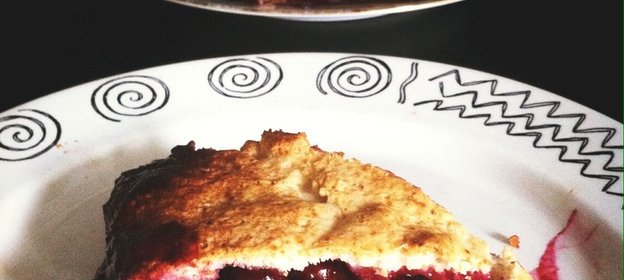 Ягодный кекс с творогом