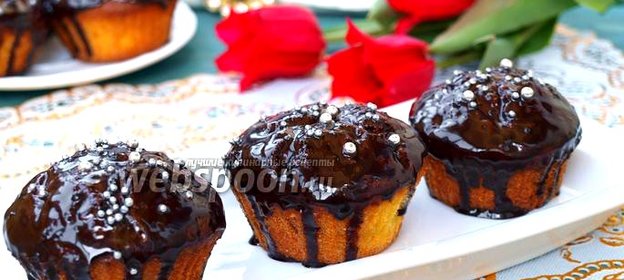 Творожные кексы с клюквой