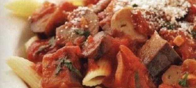 Макароны с грибным соусом (в медленноварке)